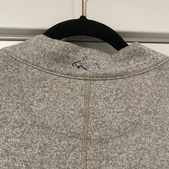 Greg Norman Men's Quarter Zip Long Sleeve Pullover‎ Sweatshirt Tan Size Medium - Picture 5 of 5